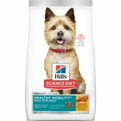 Hills Science Diet Adult Healthy Mobility Small Bites Dry Dog Food, Chicken Meal, Brown Rice Barley Recipe, 4 Lb Bag | 052742001807