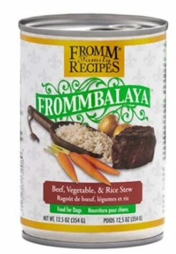 Frommbalaya BEEF VEGETABLE RICE Stew Dog Cans 12/12.5 Oz. CASE 13209 072705 | 072705132096