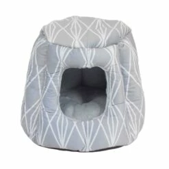 Sleepy Pet Jasper Hide And Sleep Dome Cat/Dog Bed Grey | 086268173083