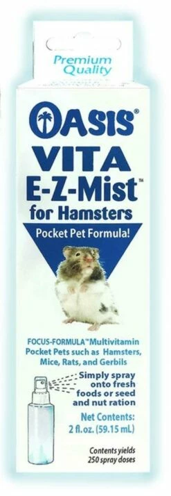 Oasis VITA E-Z-Mist Multivitamin Spray For Hamster Pocket Pets 2 Fl Oz | 048054812606