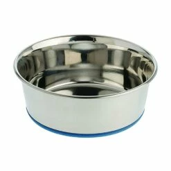 Durapet OurPets Premium Rubber-Bonded Stainless Steel Bowl For Dog 1.2 Pint 5.5 Lg X 5.5 Wd X 1.88 In Ht By OUR PETS | 780824041068