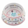 White Chewy Vuiton Bowl | 857407008890 1 White Chewy Vuiton Bowl | 857407008890 -Pollyspets Store 4933 default s