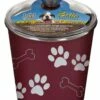 Loving Pets Treat Canister Merlot | 842982074804 -Pollyspets Store 4984 default s