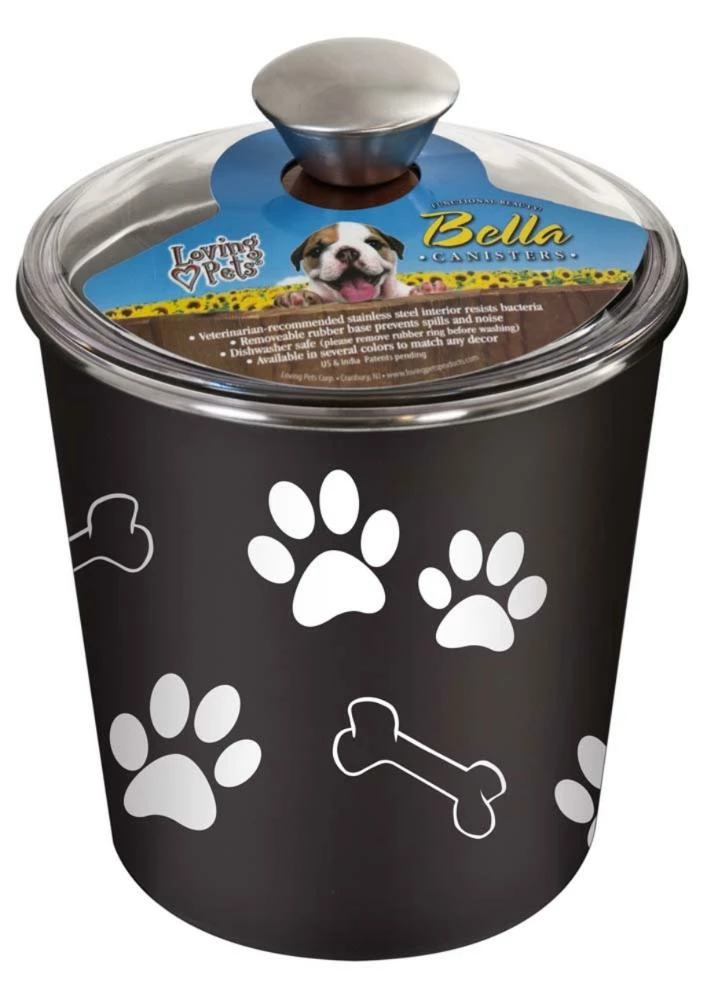 Loving Pets Treat Canister Espresso | 842982074811 3 Loving Pets Treat Canister Espresso | 842982074811