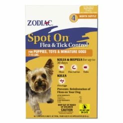 Zodiac Spot On Flea Tick Control Puppies, Toys And Miniature Dogs 7-15 Lb, 4 Pk | 041535790035