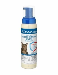 Adams Plus Flea Tick Foaming Shampoo Wash For Cats Kittens 10 Fl Oz | 039079003087