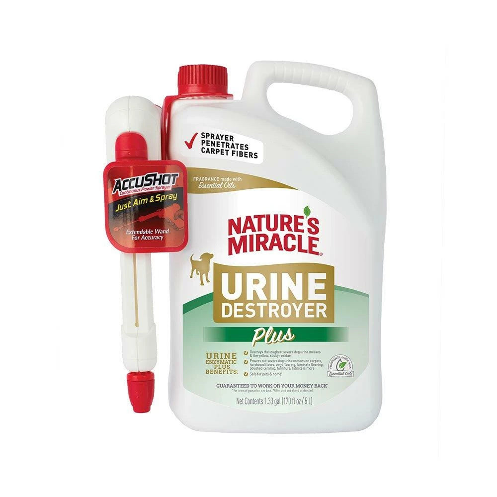 Natures Miracle Dog Urine Destroyer PLUS AccuShot 170 Oz | 018065983732 3 Natures Miracle Dog Urine Destroyer PLUS AccuShot 170 Oz | 018065983732