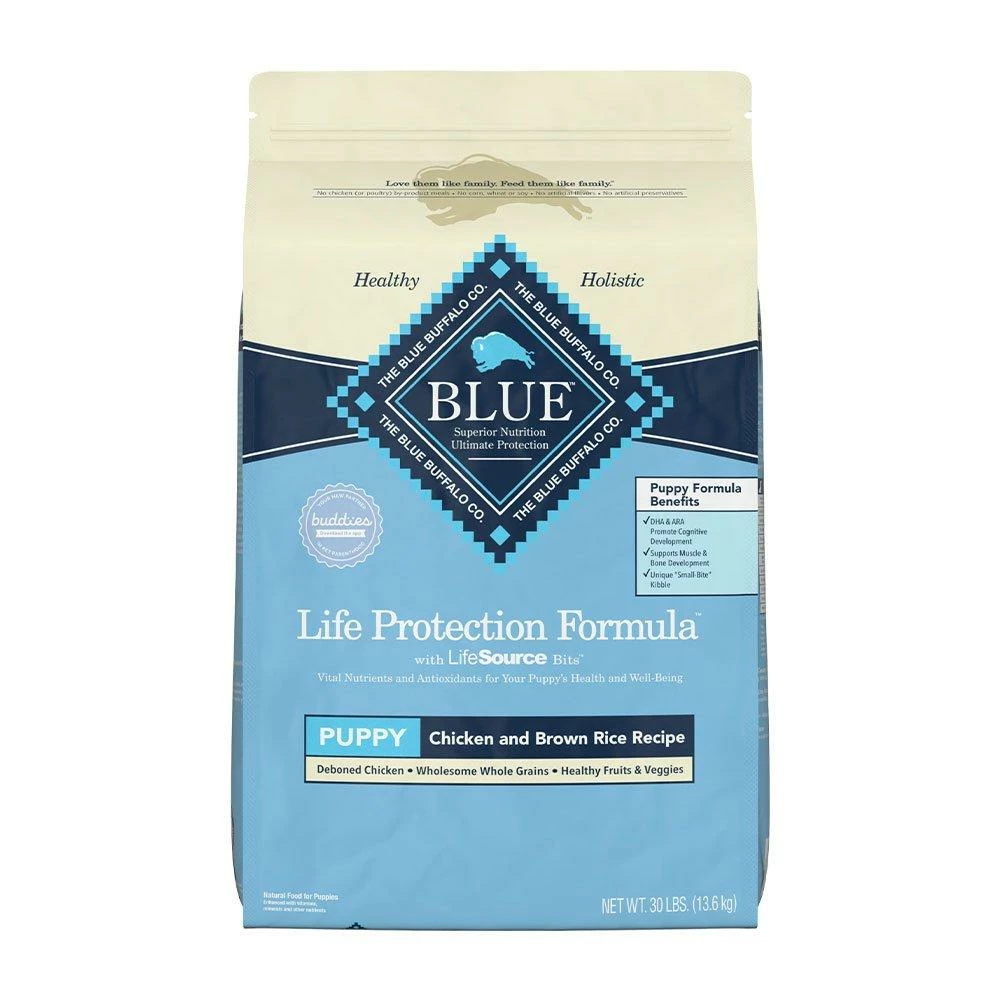 Blue Buffalo Life Protection Formula Chicken Brown Rice Recipe Puppy Dog Food 30 Lbs | 859610000050 3 Blue Buffalo Life Protection Formula Chicken Brown Rice Recipe Puppy Dog Food 30 Lbs | 859610000050