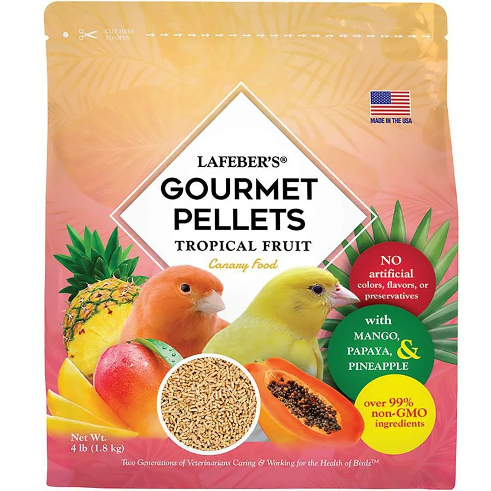 Lafeber Company Tropical Fruit Gourmet Pellets Canary Bird Food 1ea/4 Lb | 041054726225 3 Lafeber Company Tropical Fruit Gourmet Pellets Canary Bird Food 1ea/4 Lb | 041054726225