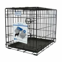 Petcrest Single Door Dog Crate Black Color 48 Inch X 30 Inch X 32 Inch | 784099025051